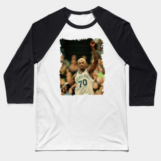 Dennis Rodman #70 in Dallas Mavericks Baseball T-Shirt